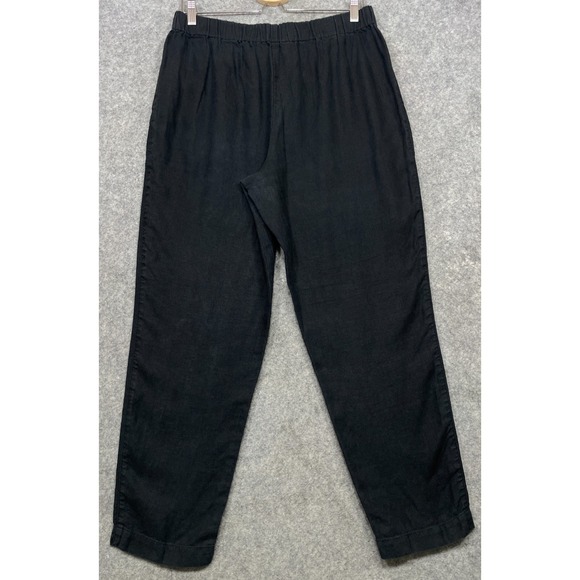 Not Perfect Linen Genova Pants Black Large - Picture 6 of 16